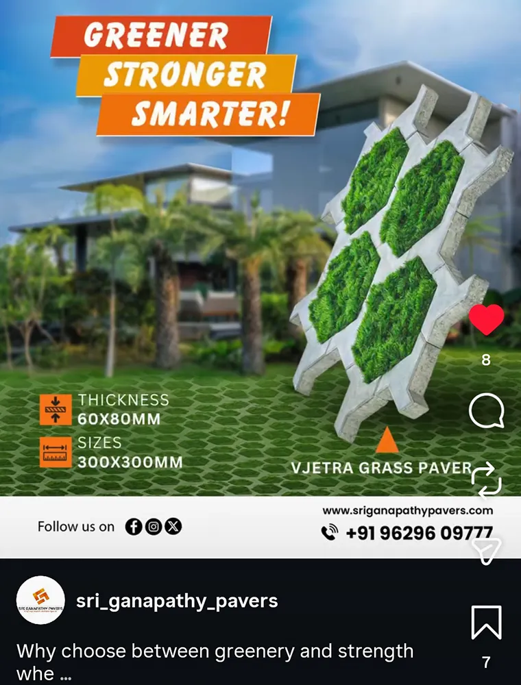 Sri Ganapathy Pavers Instagram Ads campaign