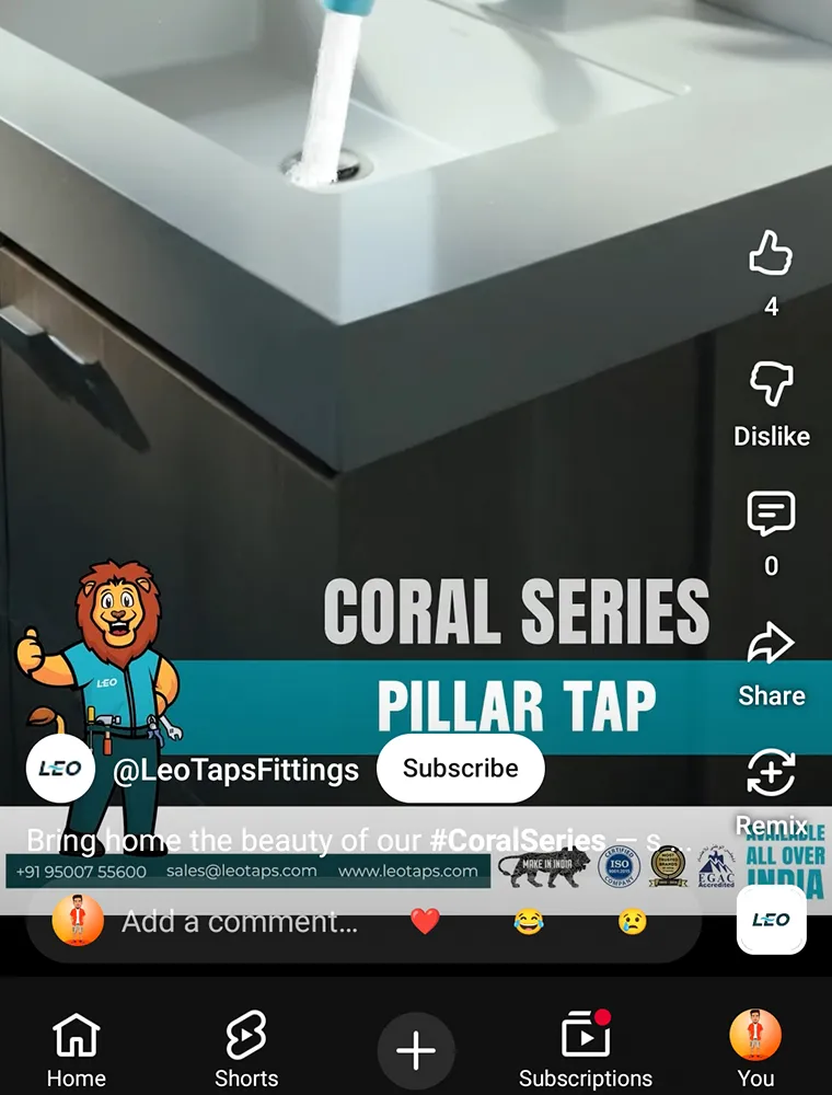 Leo Taps and Fittings YouTube Ads