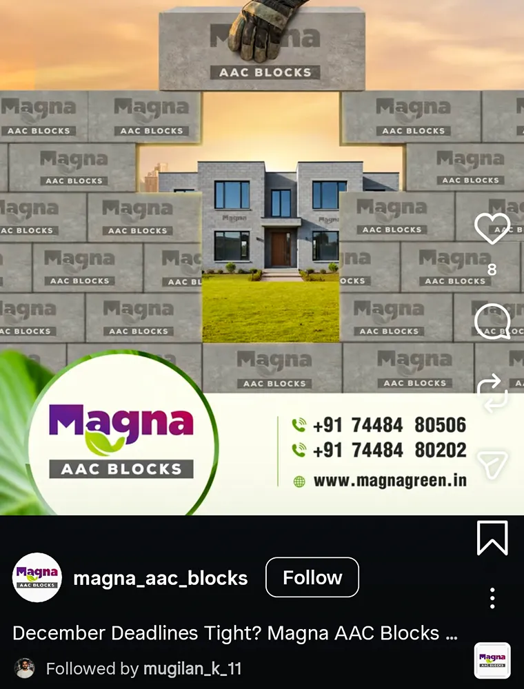 Magna AAC Blocks Instagram Ads