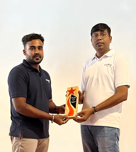 Arjun receiving Best Performance Award 2025