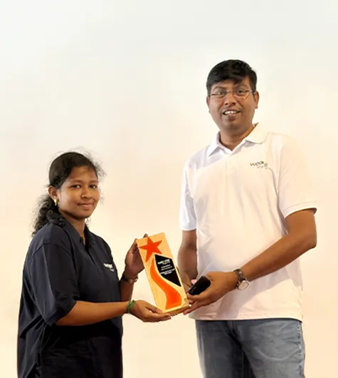 Nalina receiving Best Performance Award 2025