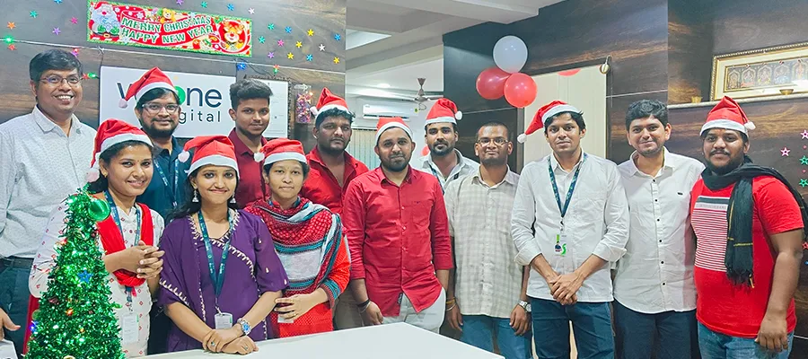Christmas celebration 2024 at WeOne Digital